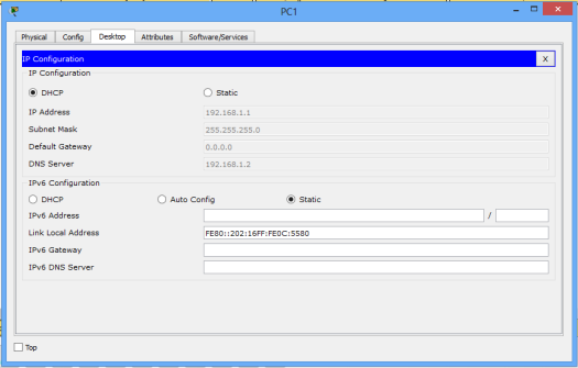 PC1 DHCP confiv using generic server.PNG
